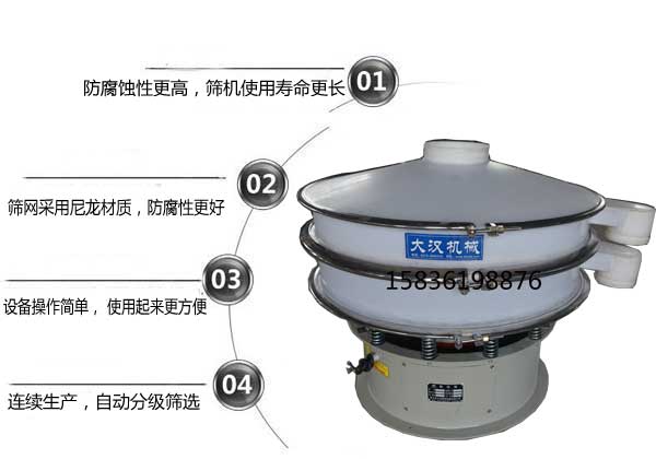 PP塑料振動篩分機(jī)特點(diǎn)